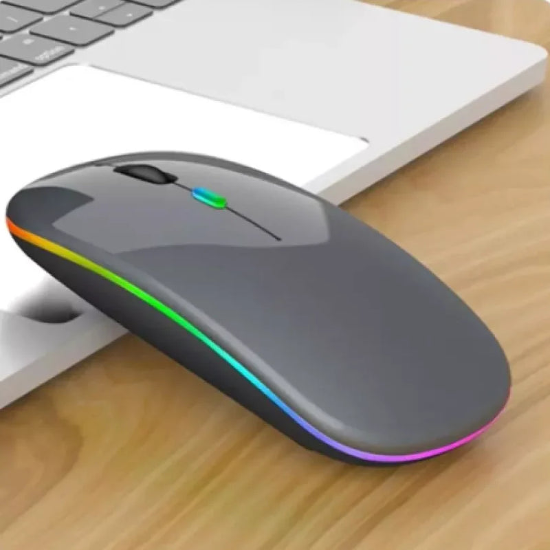 Mouse Bluetooth RGB Bateria Interna Recarregável Longa Duração