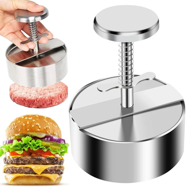 Hamburger Patty Maker Press 304 Aço Inoxidável Antiaderente