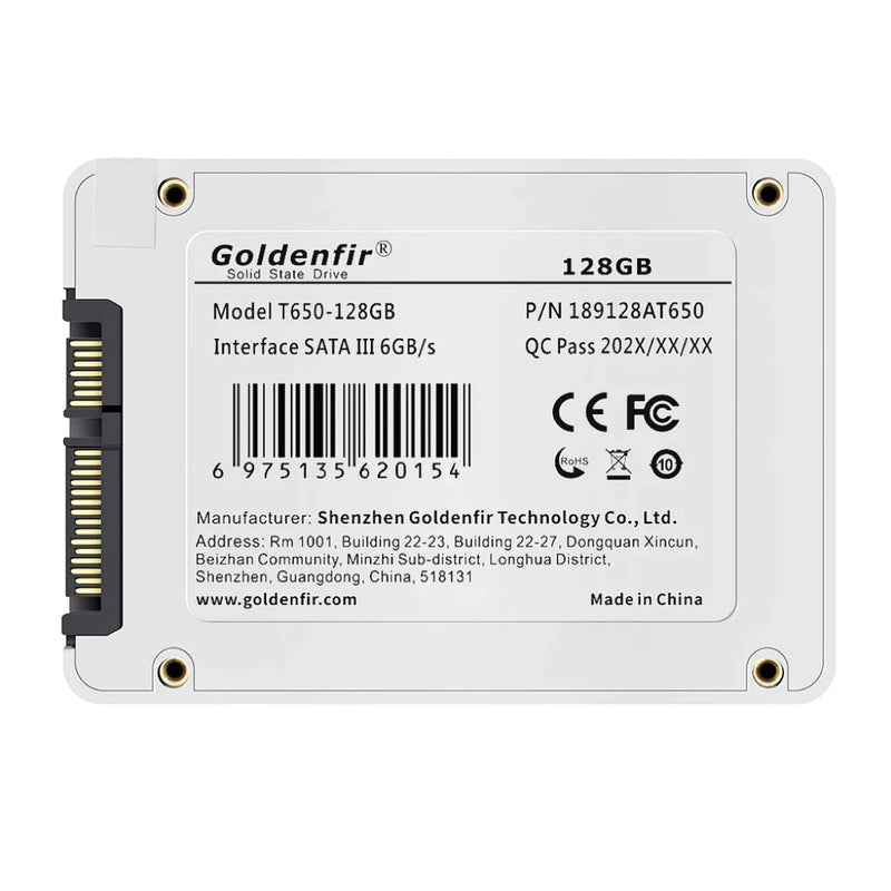 SSD GoldenFir 128 GB 256 GB 360 GB 480 GB 180 GB 2,5 ssd 2 TB 1 TB disco de estado sólido para laptop desktop 240 GB 120 GB